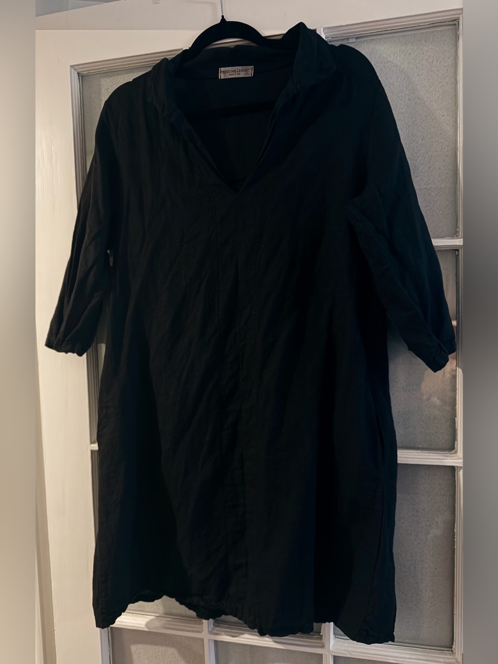 TERZO MILLENNIO linen tunic midi dress-  lightweight & chic